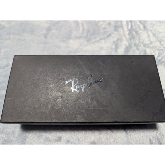 RAY-BAN SUNGLASSES GENUINE LEATHER CASE AND HARD BOX MADE IN ITALY FREE SHIPPING - Picture 7 of 8